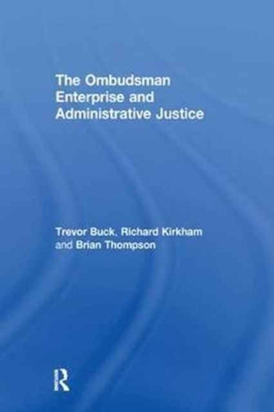 The Ombudsman Enterprise and Administrative Justice - cover