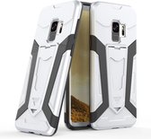TPU hybrid hoesje met kick stand voor Samsung Galaxy S9 - Armor case - Zilver