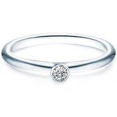 Tresor Solitaire ring - Sterling zilver - zilver - 50