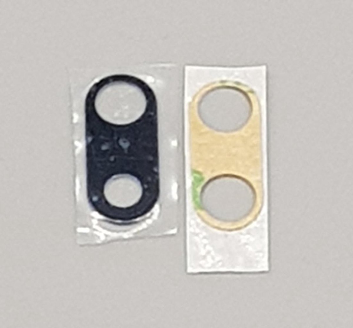 Voor IPhone 7 & 8 PLUS achter camera lens glas + tape - zwart