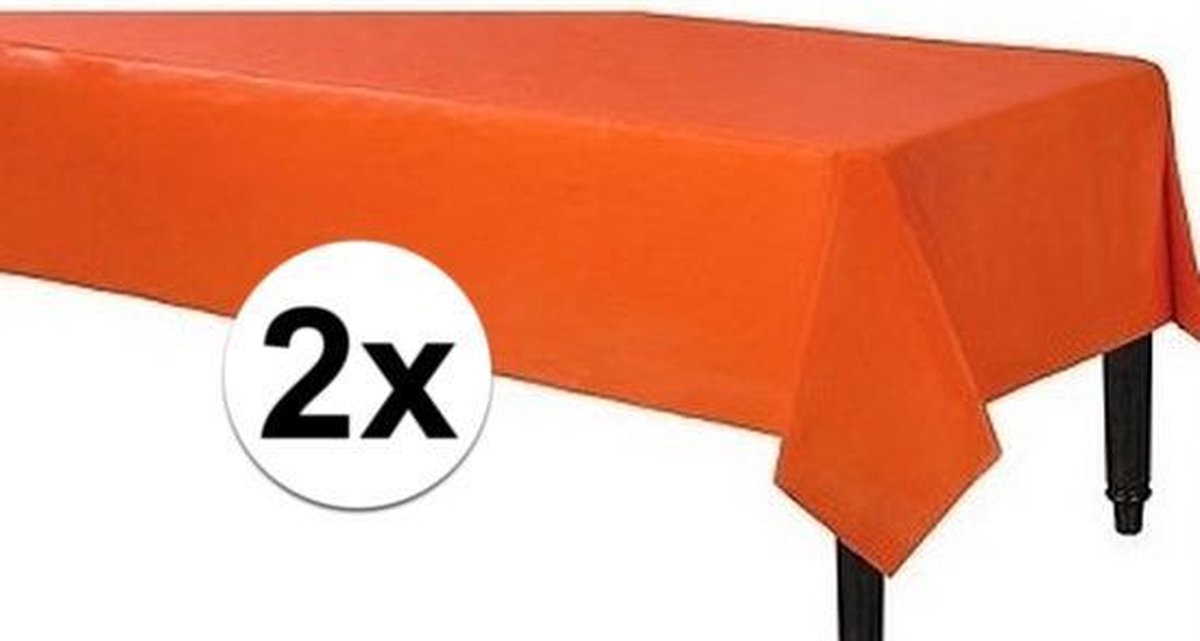 lezing Empirisch Hubert Hudson 2x Oranje tafelkleden plastic 140 x 240 cm - oranje artikelen - werwerp  tafelkleed | bol.com