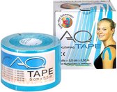 AQ tape 5cm x 5,5meter blauw (kinesiotape)