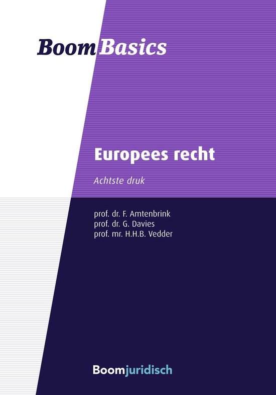 Boom Basics - Europees recht - cover