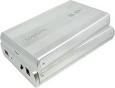LogiLink Festplattengehäuse 3,5 Zoll S-ATA USB 3.0 Alu, silber