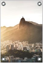 Tuinposter –Skyline Rio de Janeiro– 80x120cm Foto op Tuinposter (wanddecoratie voor buiten en binnen)