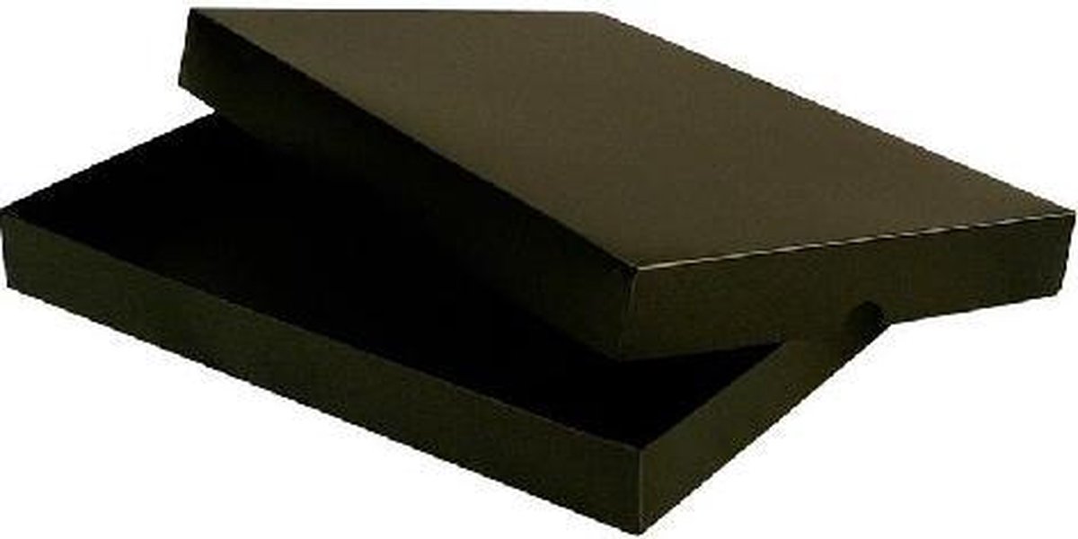 Brievenbusdoos verzenddoos 22x16x2,5  cm ZWART (10 stuks)