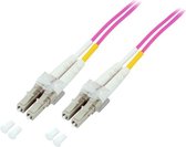EFB Elektronik LC - LC 50/125 10m Glasvezel kabel OM4 Violet