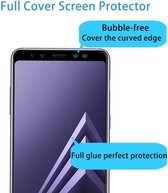 DrPhone A8 2018 Glas 4D Volledige Glazen Dekking Full coverage Curved Edge Frame Tempered glass Zwart - Official DrPhone