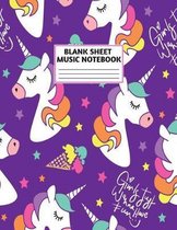 Blank Sheet Music Notebook