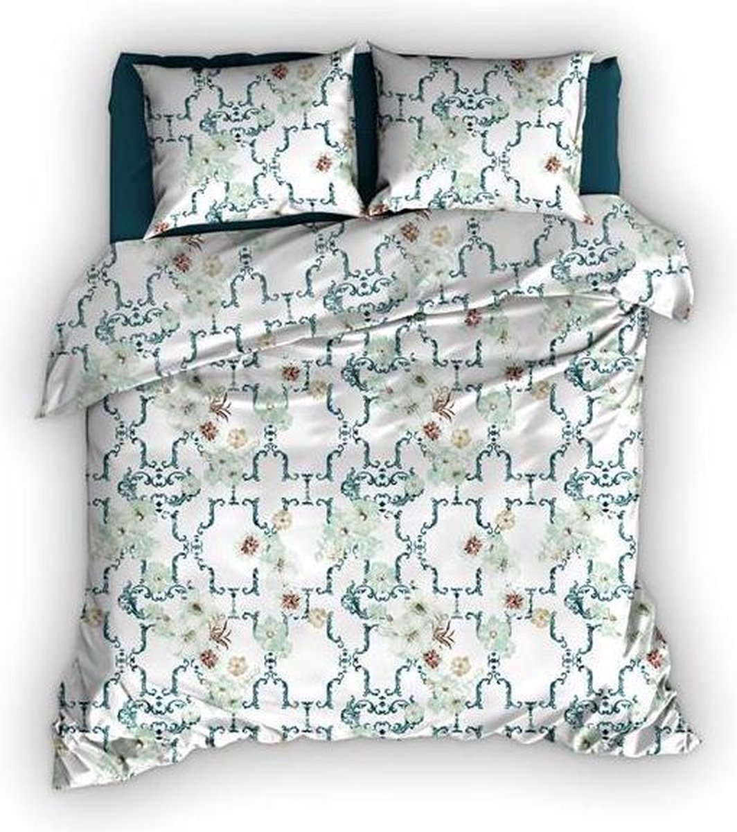 Satin D Or Satin d'Or Viola - Dekbedovertrek - Tweepersoons - 200x200/220 cm + 2 kussenslopen 60x70 cm - Mint/Teal