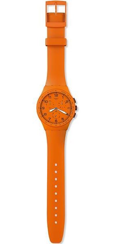 Swatch SUSO400 Wild Orange - Horloge - 42 mm - Kunststof - Oranje | bol.com
