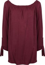 Basic Weard dames blouse Gina bordeaux - one size