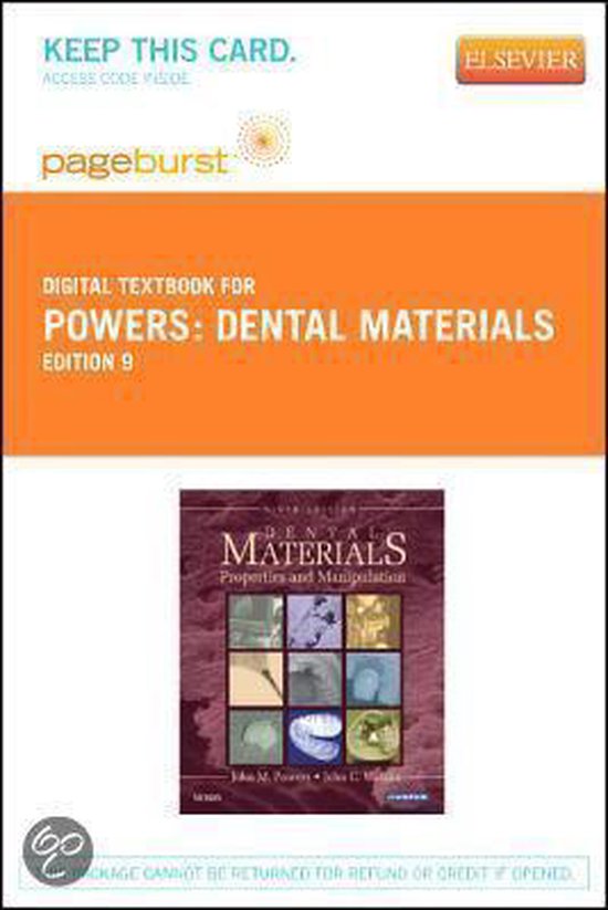 Dental Materials 9780323093682 John M. Powers Boeken