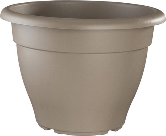 Elho Torino Vaso A Campana 30cm Taupe - Resistente Al Gelo Per Esterno