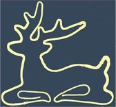 Slangverlichting / Lichtslang Rendier Liggend (75 cm breed)