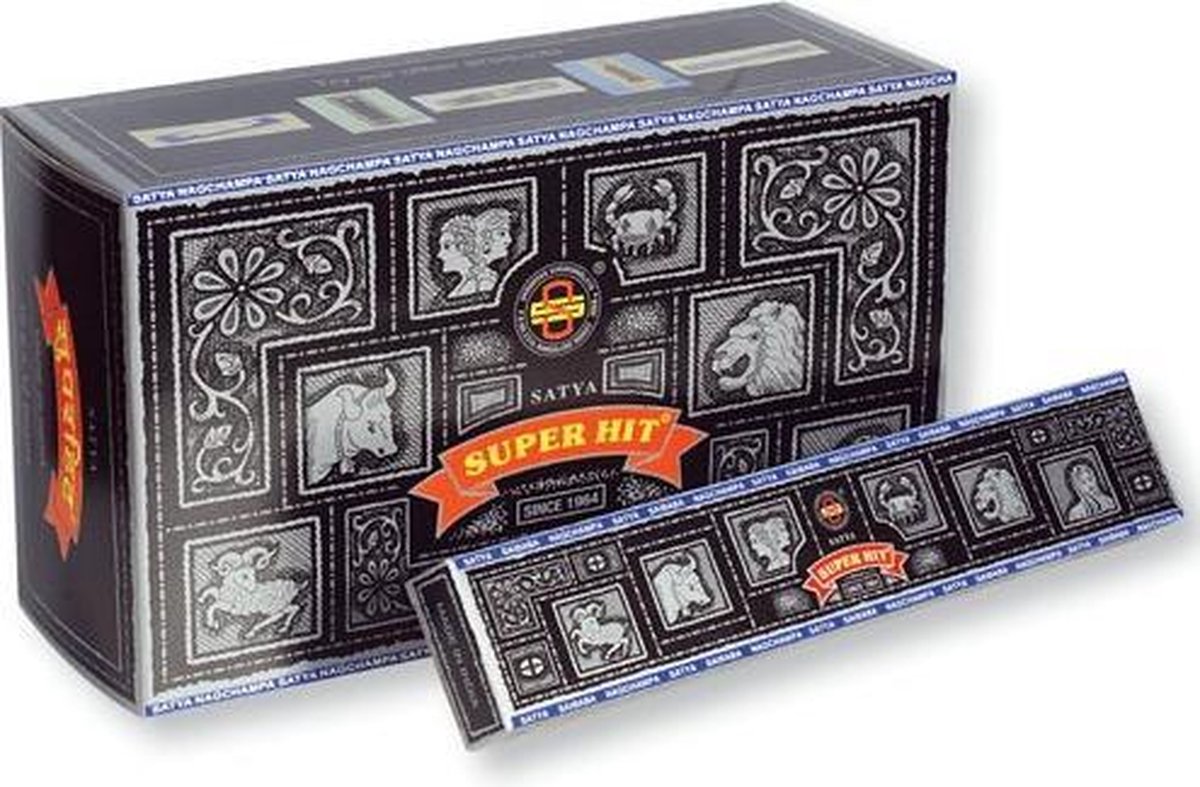 Nag Champa Super Hit wierookstokjes - 15 g - (12st.) - S