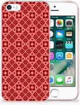 iPhone SE | 5S Uniek TPU Hoesje Batik Red