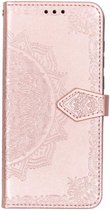 Mandala Booktype Nokia 5.1 Plus hoesje - Roze