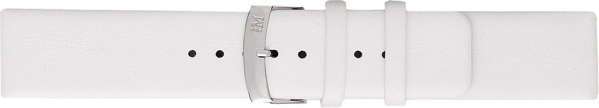 Morellato PMX017LARGE IG horlogebandje - Leer - Wit - 30 mm