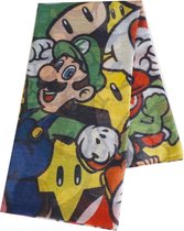 Nintendo - Super Mario sjaal met alle Mario karakter's