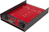 StarTech 4x M.2 SATA monteerbare adapter voor 3,5 inch drive bay