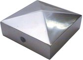Paalafdekkap pyramidemodel 71x71 mm aluminium
