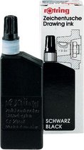 rOtring Isograph vloeibare inkt in fles | zwart | 23 ml vulpeninkt