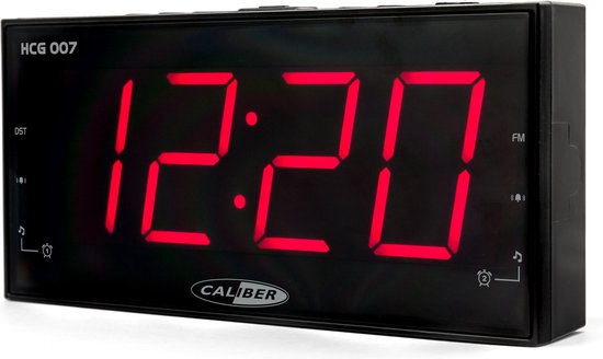 Het strand Tijd Handvest Caliber HCG007 - Wekkerradio met groot display-snooze functie-sleeptimer en  dimfunctie... | bol.com