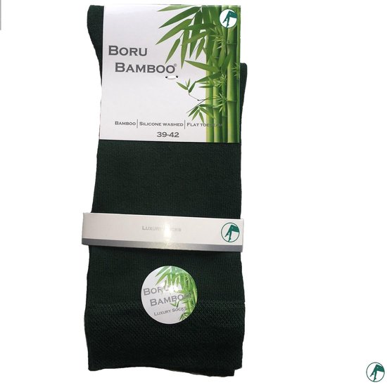 bamboe sokken wier groen 43-45 2 paar