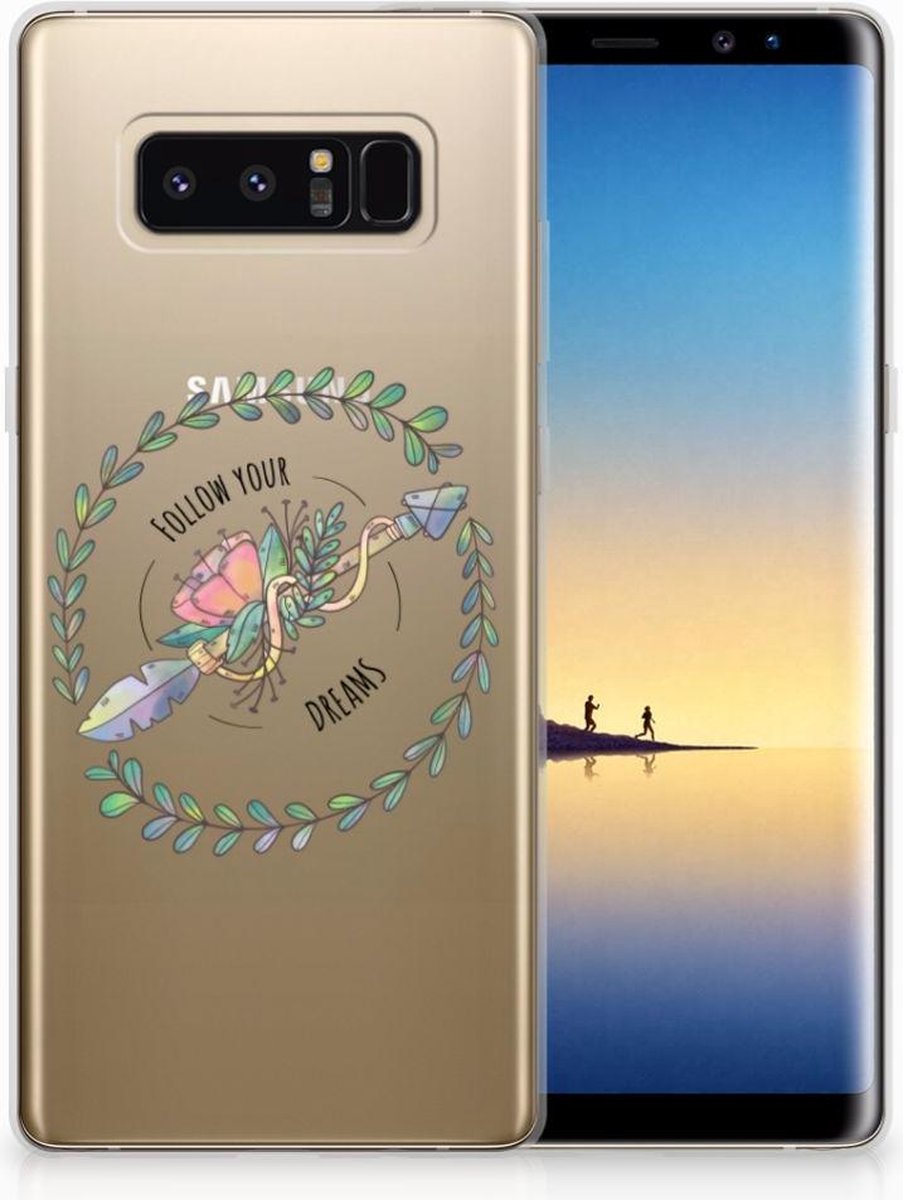 Samsung Galaxy Note 8 Telefoonhoesje met Naam Boho Dreams
