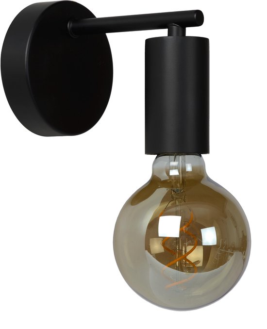 Lucide LEANNE Wandlamp - 1xE27 - Zwart | bol.com