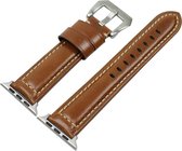 Apple Watch 44MM / 42MM Bandje Duurzaam Echt Split Leer Bruin