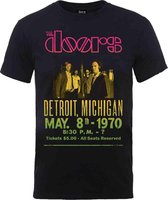 The Doors Heren Tshirt -S- Gradient Show Poster Zwart