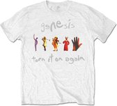 Genesis - Turn It On Again Heren T-shirt - M - Wit