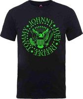 Ramones Heren Tshirt -S- Green Seal Zwart