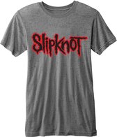 Slipknot Heren Tshirt -XXL- Logo Grijs