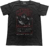 Ozzy Osbourne Heren Tshirt -L- Japan Flyer Vintage Zwart