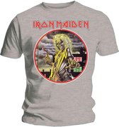 Iron Maiden Heren Tshirt -L- Killers Circle Grijs