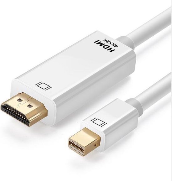 4K Mini Displayport (Thunderbolt) Naar HDMI 2.0 Kabel / Adapter / Converter Mini Display Port To HDMI (Male) Voor Apple / Mac / Macbook - 1,8 meter - AA Commerce