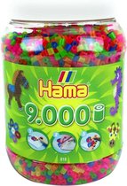 Hama Strijkkralen in Pot 9000 Stuks Neon