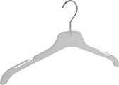 De Kledinghanger Gigant - 20 x Blouse / shirthanger kunststof frosted met rokinkepingen, 42 cm