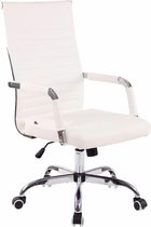 Chaise de bureau Clp Amadora - Cuir artificiel - Blanc