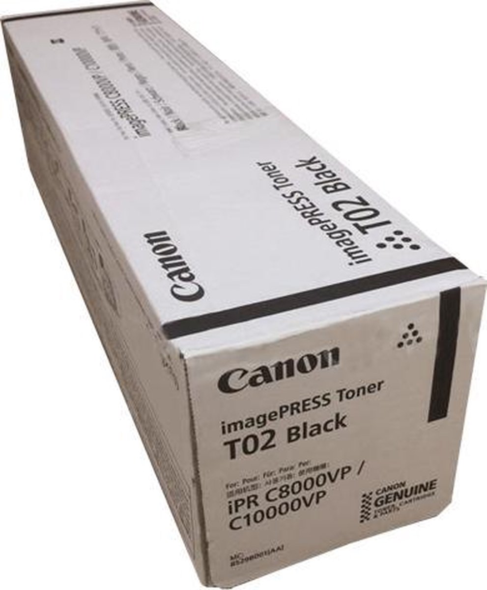Canon T02 tonercartridge 1 stuk(s) Origineel Zwart