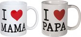 Coffret cadeau de tasses à café pour maman et papa - Coffret cadeau - Père et mère - Tasses à café