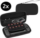 Bescherm Hoes Geschikt voor Nintendo Switch Lite Hoesje Case Hard Cover - Zwart - 2 PACK