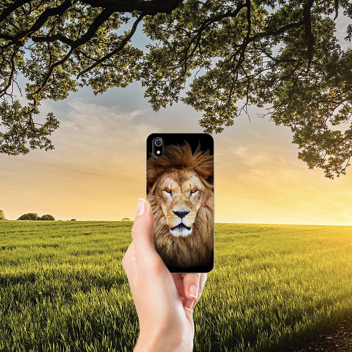 Xiaomi Redmi 7A TPU Hoesje Leeuw