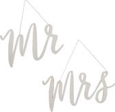 Decoratie huwelijk - Stoeldecoratie MR & MRS
