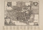 Poster Historische Kaart Den Haag - Cornelis Elandts - Plattegrond - 1666 - 50x70 cm
