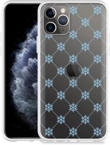 Geschikt voor Apple iPhone 11 Pro Hoesje Snowflake Pattern - Designed by Cazy