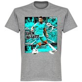 Real Madrid Hazard Comic T-Shirt - Grijs - M
